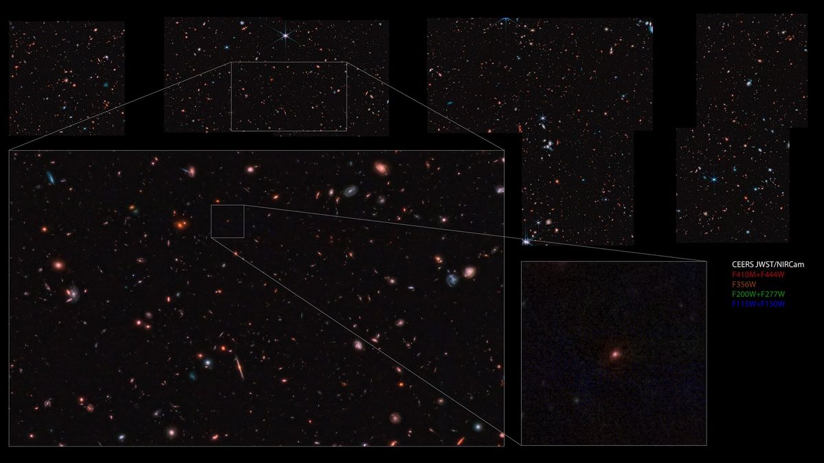 Webbův dalekohled opakovaně objevuje rekordně vzdálené galaxie z velmi raného vesmíru